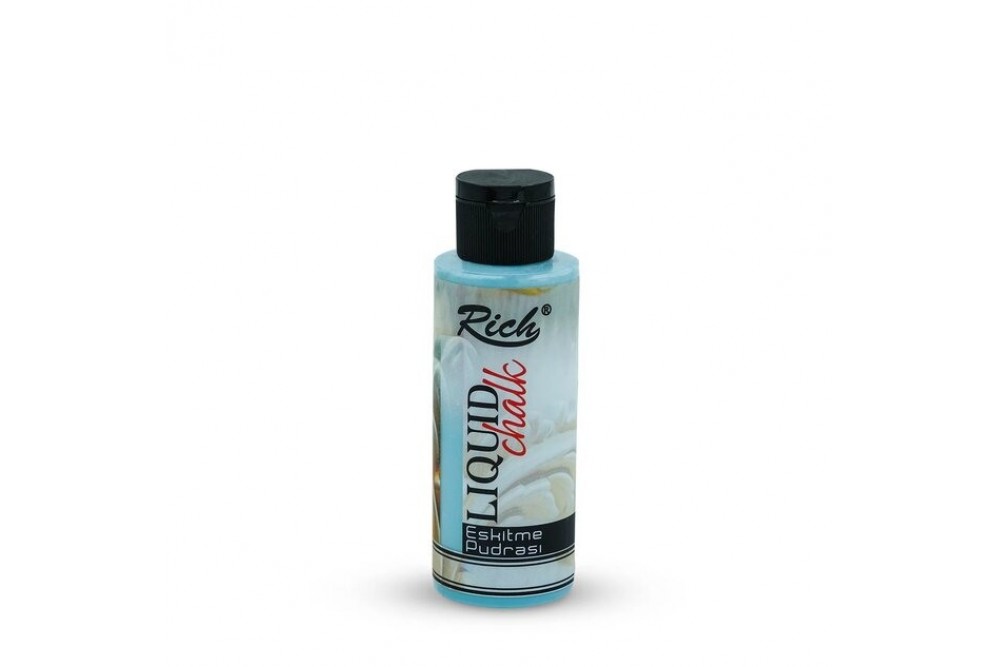 Rich Liquid Chalk Eskitme Pudrası 120 cc Ege Mavi 658 Rich Liquid Chalk Eskitme Pudrası 120 cc Ege Mavi 658