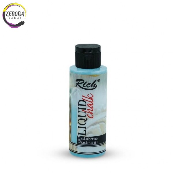 Rich Liquid Chalk Eskitme Pudrası 120 cc Ege Mavi 658 Rich Liquid Chalk Eskitme Pudrası 120 cc Ege Mavi 658