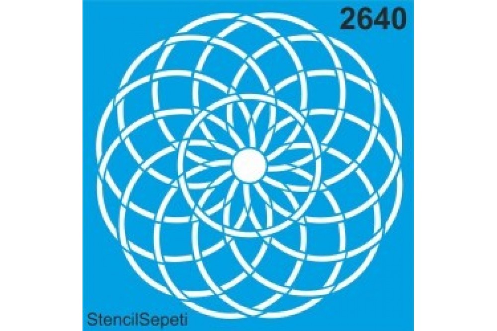 Stencil Torus Çiçeği Deseni 2640 30*30 Stencil Torus Çiçeği Deseni 2640 30*30