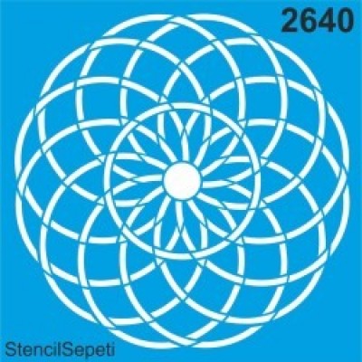 Stencil Torus Çiçeği Deseni 2640 30*30